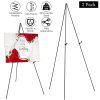 2 Pack Easel Stand for Display 61in Collapsible A Frame Tripod Easel Iron Alloy Drawing Stand with 2 Carry Bags for Wedding Poster Art Drawing Meeting