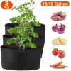 3 Pack Plant Grow Bags Potato Vegetable Planter Bags Breathable Planting Fabric Pots 10Gallons