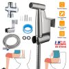 Handheld Bidet Sprayer Stainless Steel Bathroom Shower Toilet Bidet Sprayer Baby Cloth Diaper Sprayer Kit w/ Hose Brass Valve For Personal Hygiene Toi