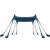 10x10FT Beach Canopy Tent Sun Shelter UPF50+ UV Protection Outdoor Beach Sun Shade with Sandbag Foldable Poles Carry Bag for Camping Trip Fishing Picn