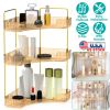 Bathroom Countertop Organizer 3 Tier Corner Makeup Storage Shelf Vanity Cosmetic Perfume Tray Clear Corner Rack for Bedroom Bathroom Kitchen